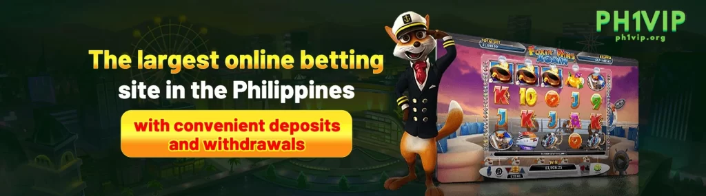 PH1VIP casino homepage with online games, app download, and seamless login experience